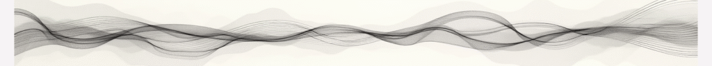 Minimalist line drawing of interwoven waves suggesting resonance and communication across a field — site banner for The Edge Effect: Where Struggle Becomes Growth.